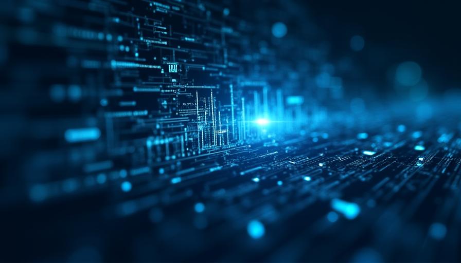 A professional visualization of data transparency and explainable AI logic